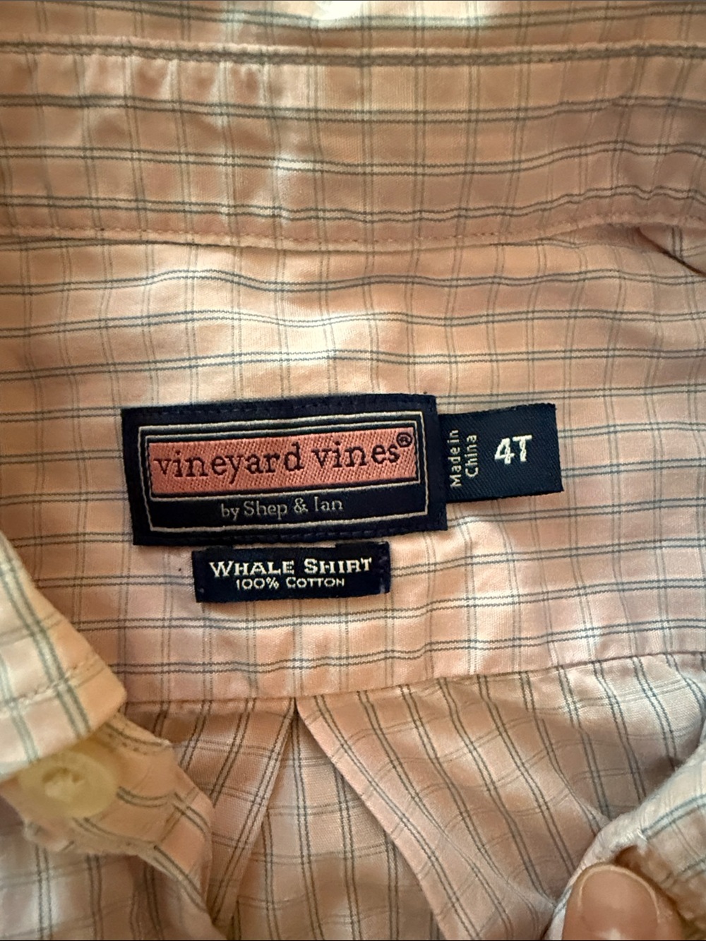 Vineyard Vines Light Pink & Blue Windowpane Button-Down Shirt